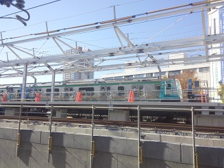 建設中のホーム