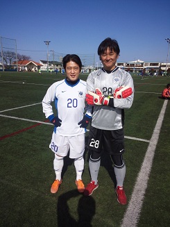 YCACにてプロGKコーチ栄一郎くんと