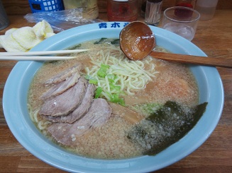 青木亭の味噌チャーシューメン