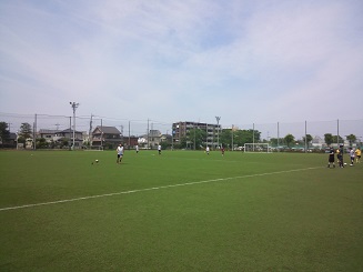 堀崎公園グランドの人工芝