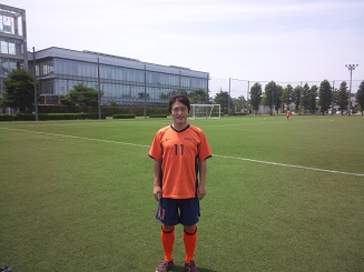 試合前のショット