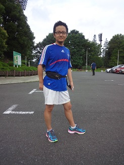 庄さんのランニング姿