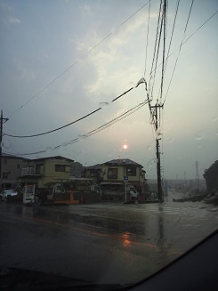 ゲリラ豪雨と太陽