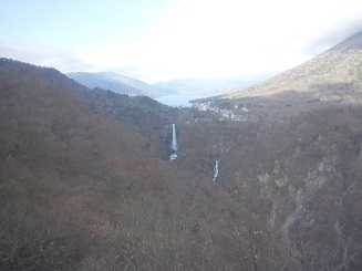 明智平から華厳の滝