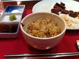 ガーリックライス＆お肉