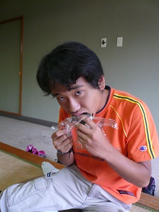 登山前の腹ごしらえ