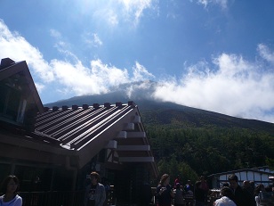 5合目から富士山頂を望む(1)