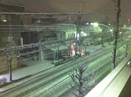 結構雪が積もってる